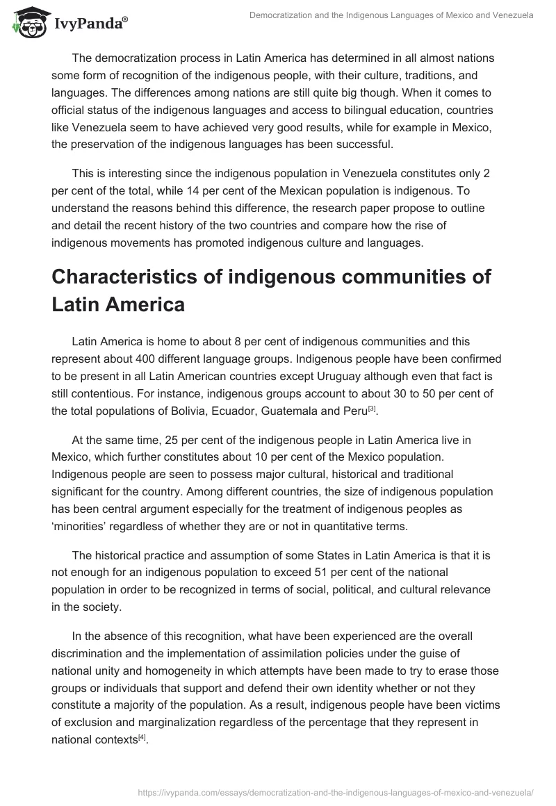Democratization and the Indigenous Languages of Mexico and Venezuela. Page 2