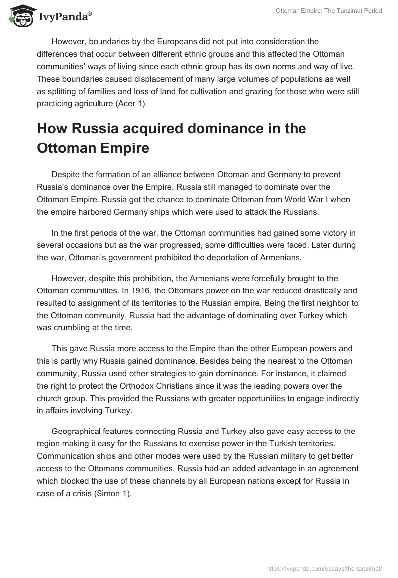 Ottoman Empire: The Tanzimat Period. Page 3