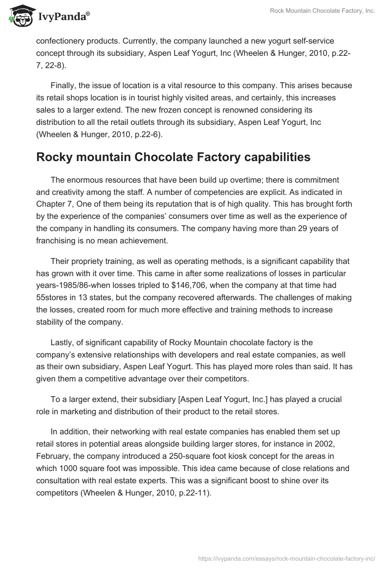 Rock Mountain Chocolate Factory, Inc.. Page 2