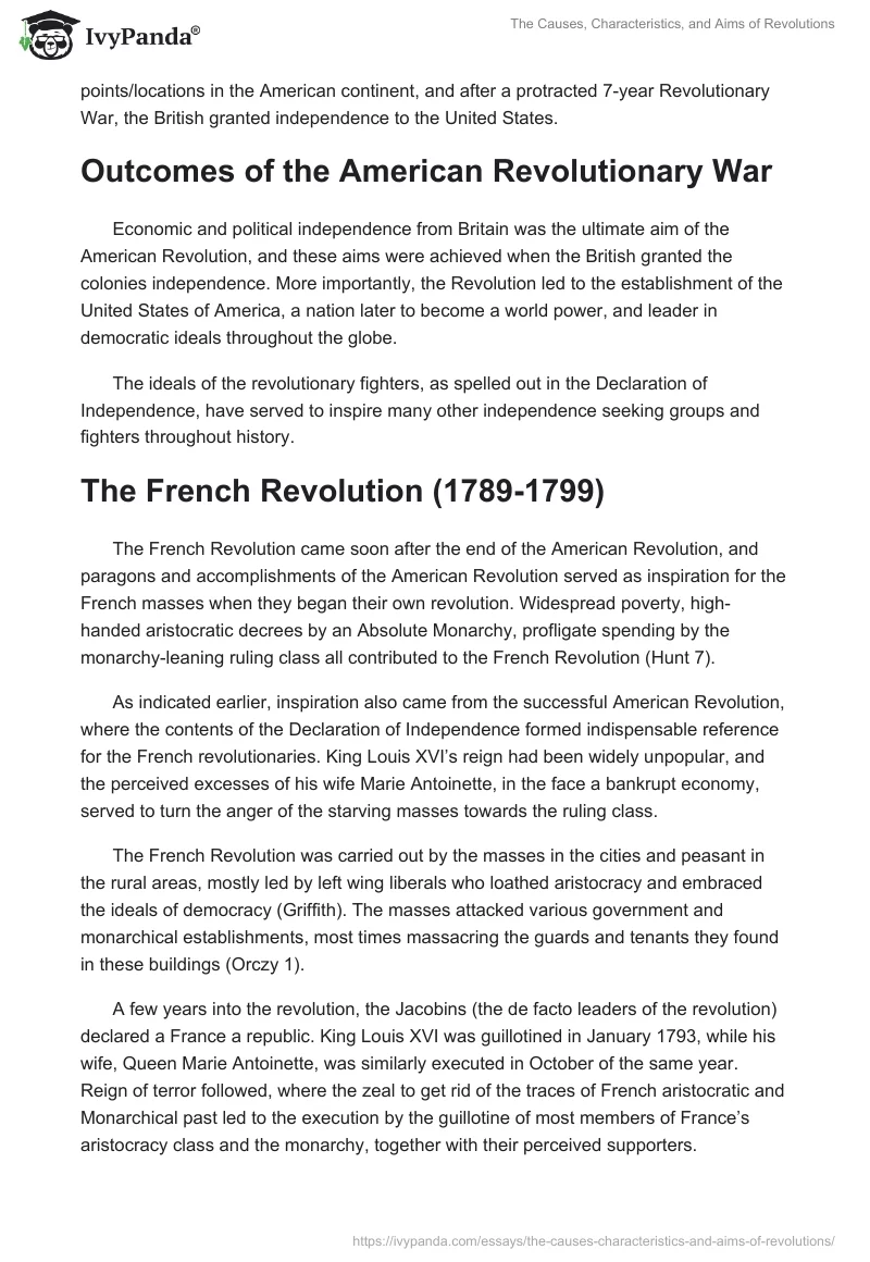 The Causes, Characteristics, and Aims of Revolutions. Page 4