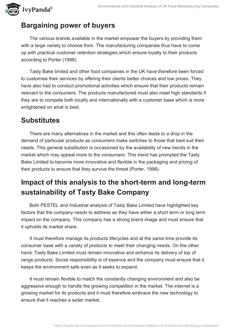 Environmental and Industrial Analysis of UK Food Manufacturing Companies. Page 4