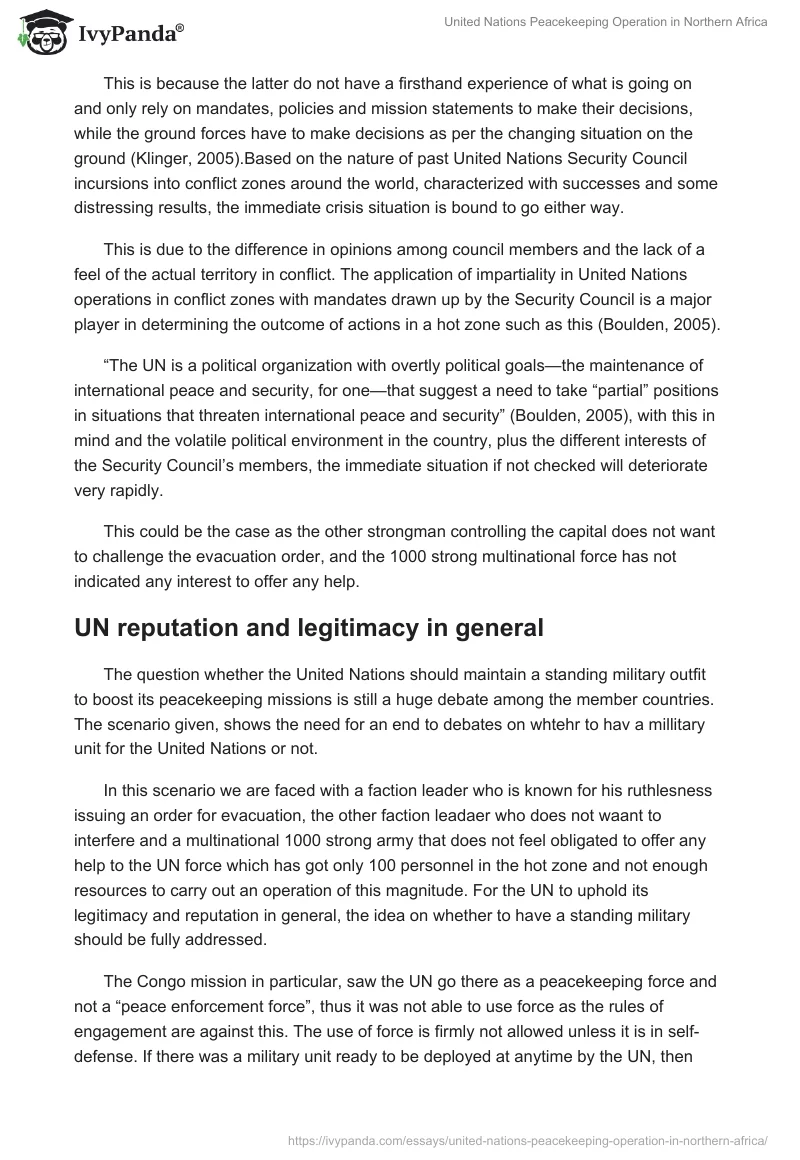 United Nations Peacekeeping Operation in Northern Africa. Page 3