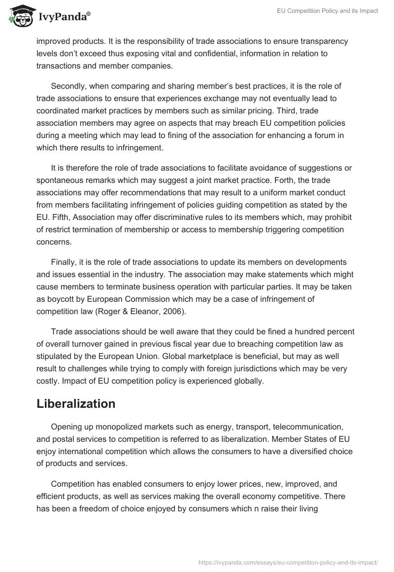 EU Competition Policy and Its Impact. Page 5