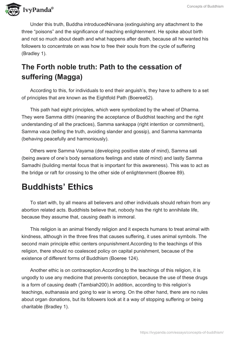 Concepts of Buddhism. Page 3