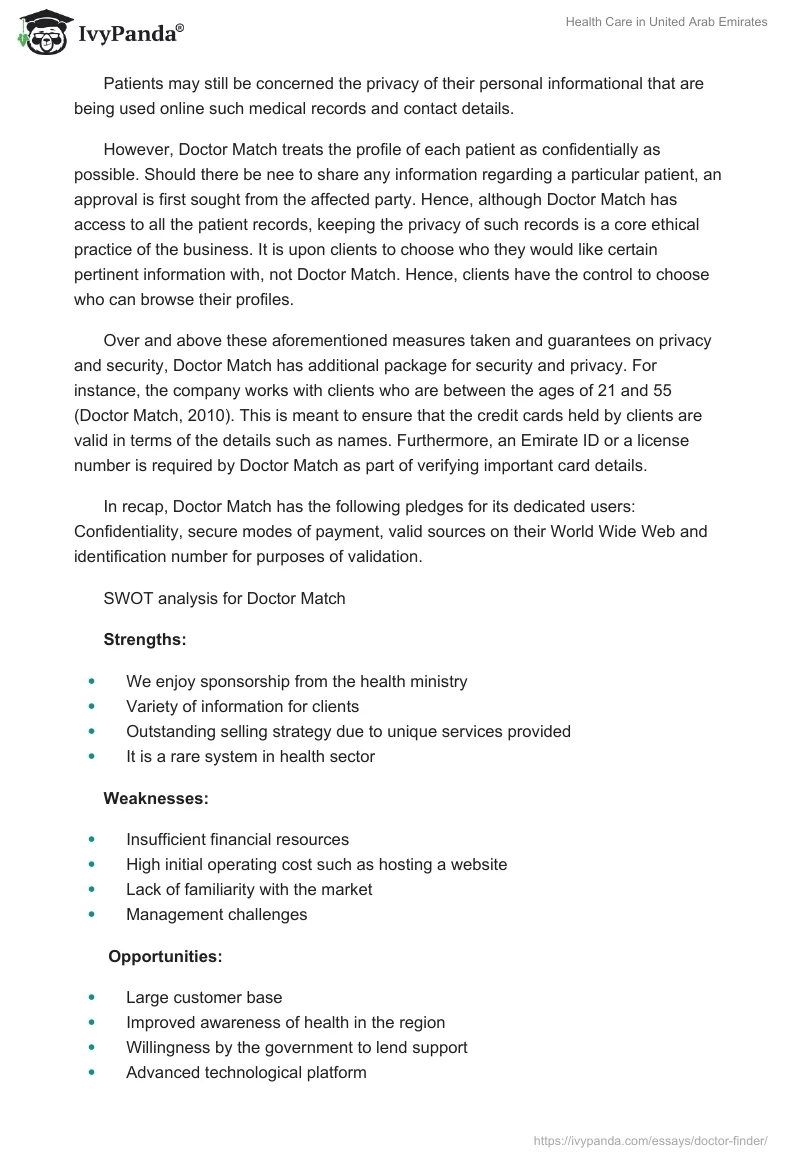 Health Care in United Arab Emirates. Page 4