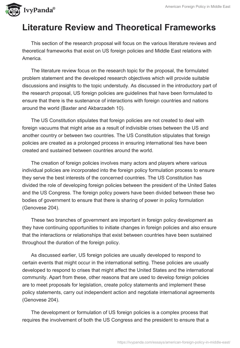 American Foreign Policy in Middle East. Page 4