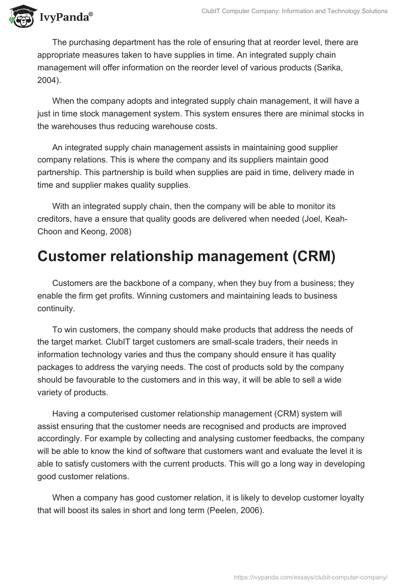 ClubIT Computer Company: Information and Technology Solutions. Page 3