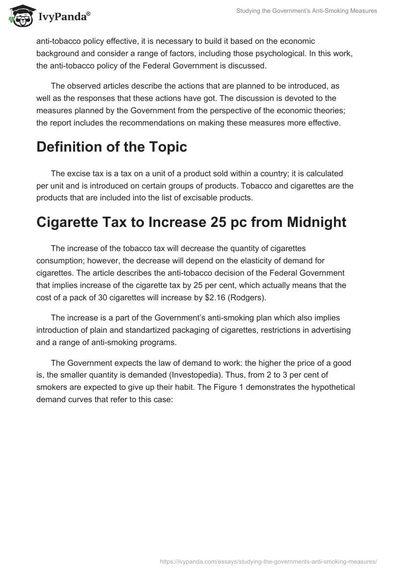 Studying the Government’s Anti-Smoking Measures. Page 2
