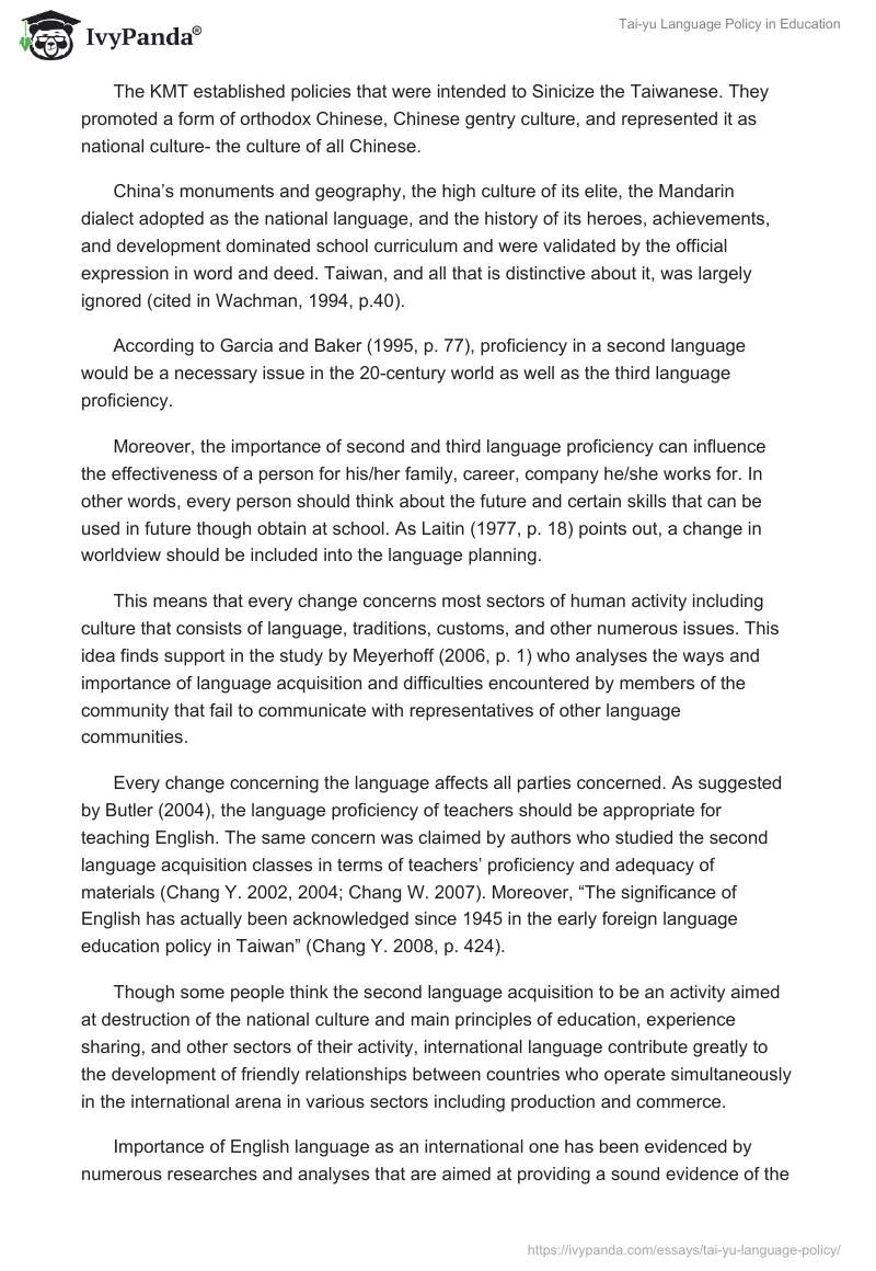 Tai-yu Language Policy in Education. Page 4