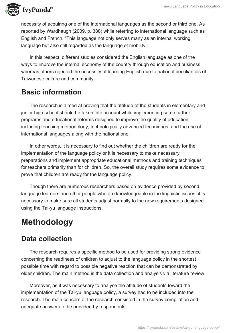 Tai-yu Language Policy in Education. Page 5