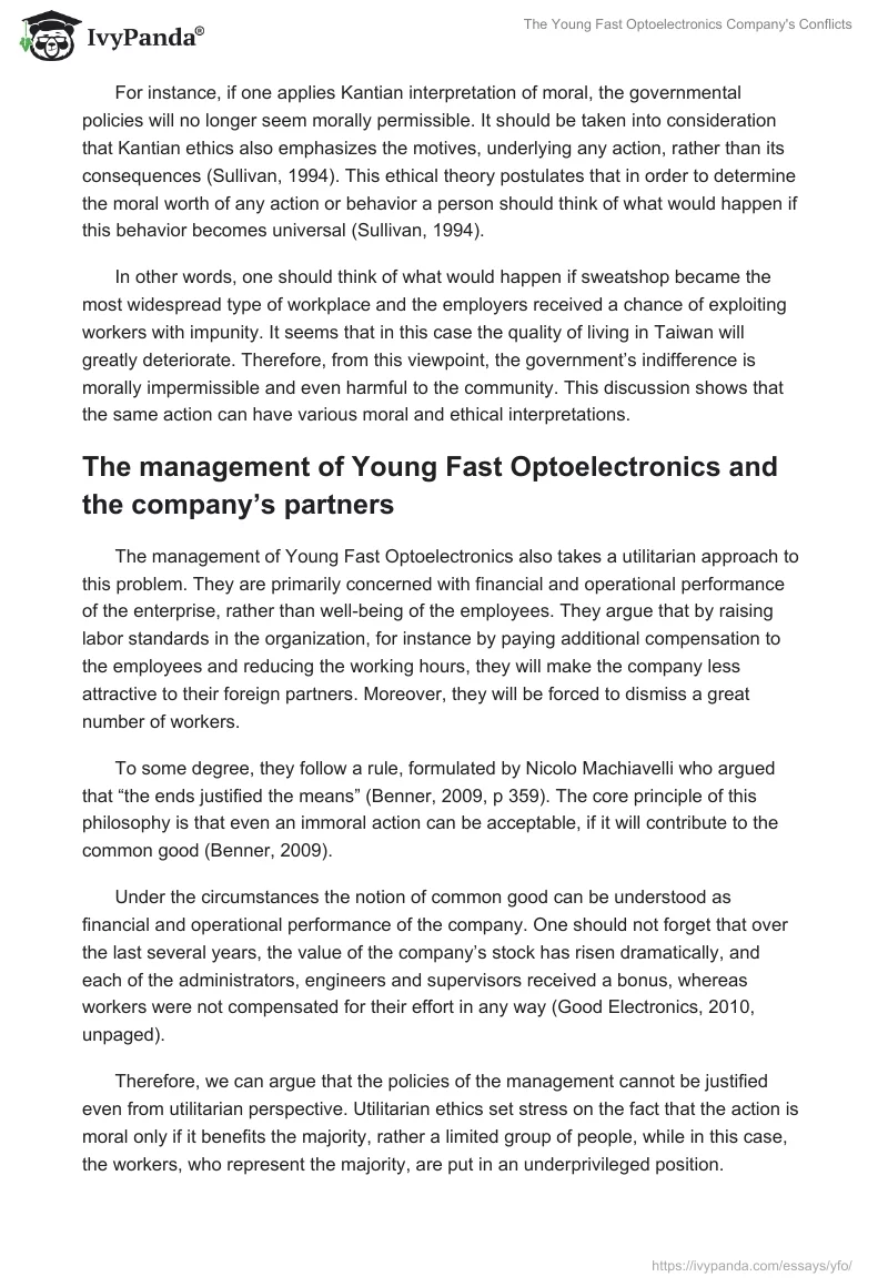 The Young Fast Optoelectronics Company's Conflicts. Page 3