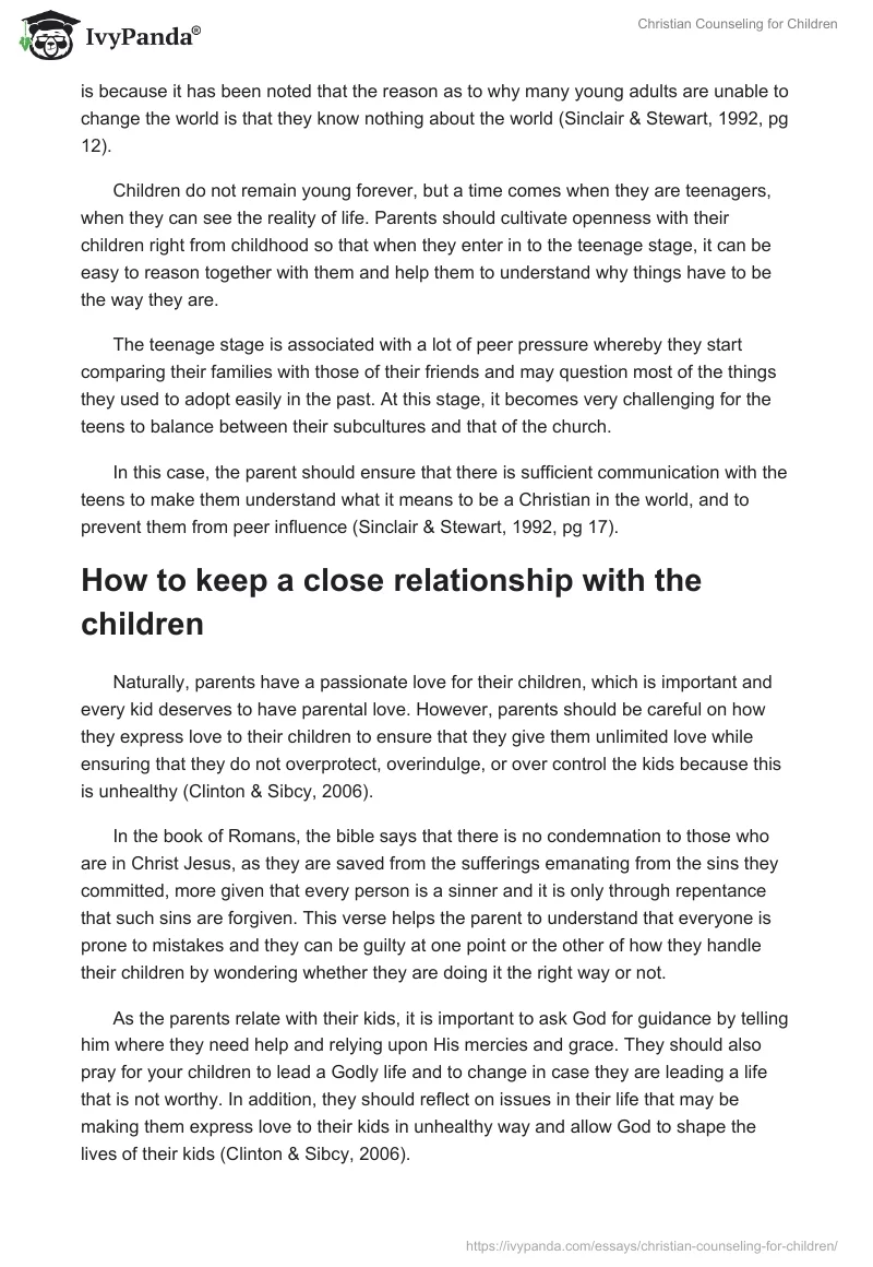 Christian Counseling for Children. Page 3