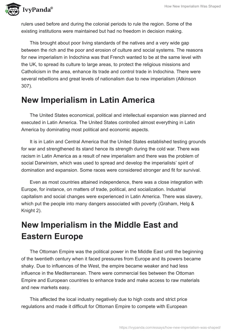 How New Imperialism Was Shaped. Page 4