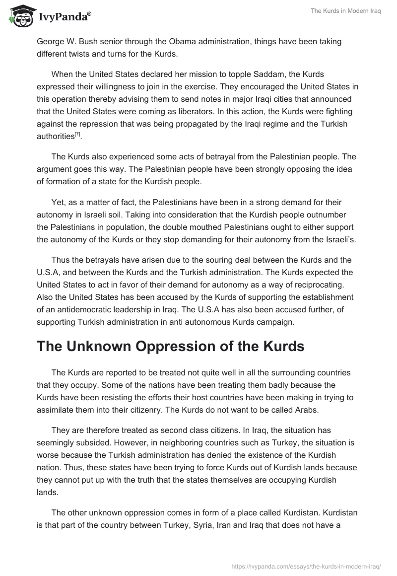 The Kurds in Modern Iraq. Page 5