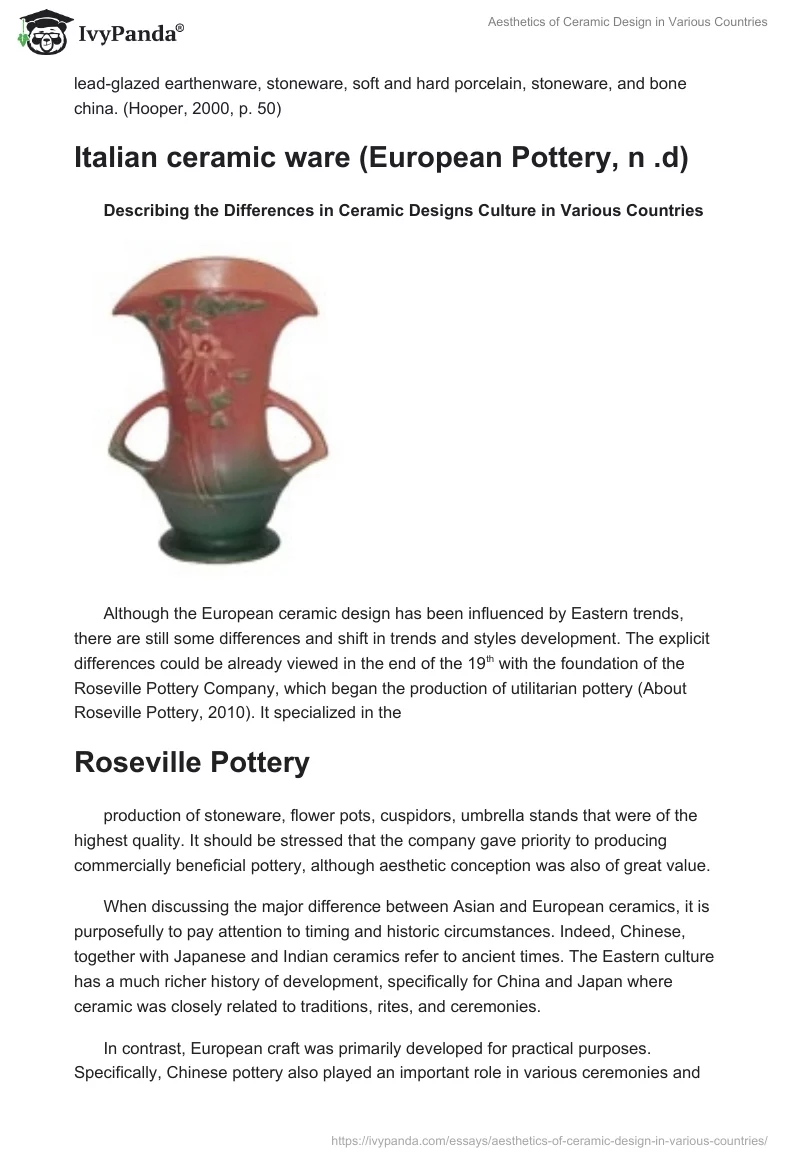 Aesthetics of Ceramic Design in Various Countries. Page 5