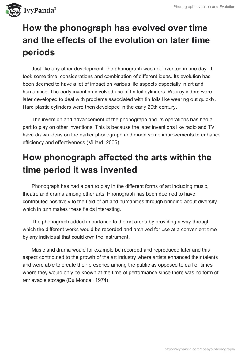 Phonograph Invention and Evolution. Page 2
