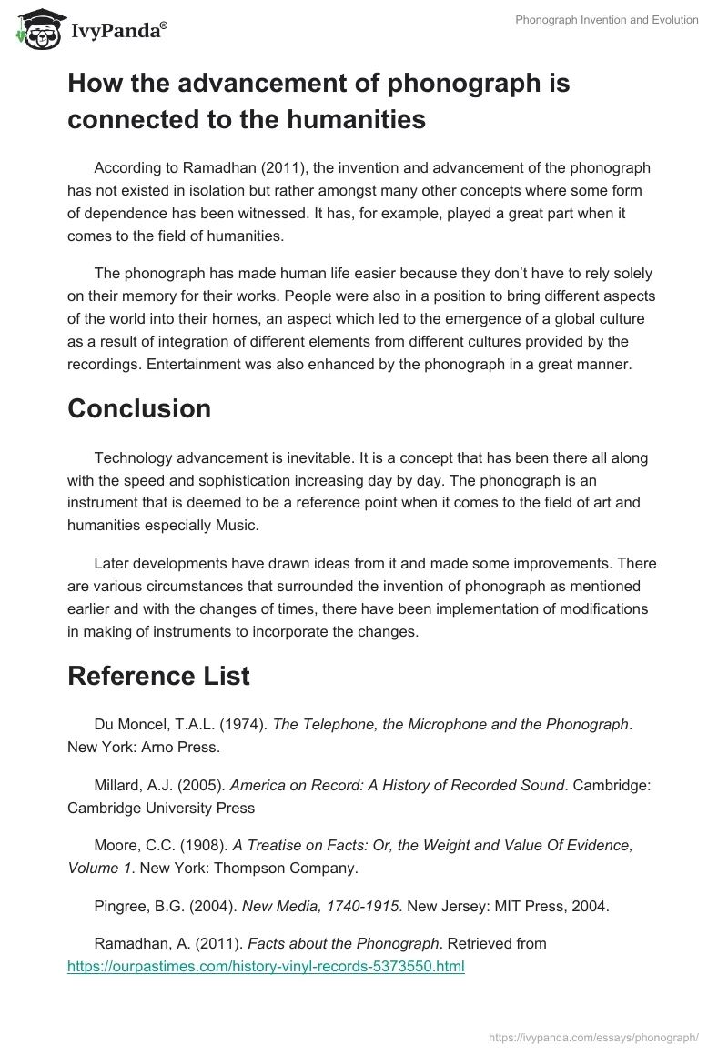 Phonograph Invention and Evolution. Page 3