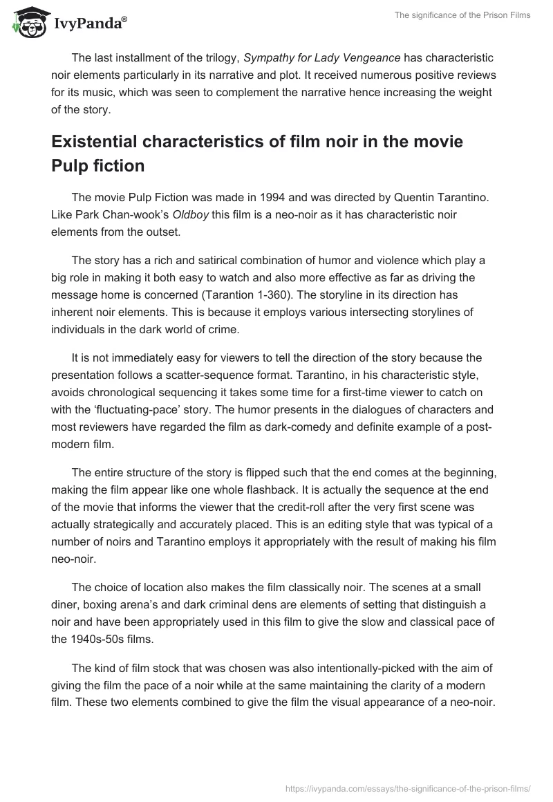 The Significance of the Prison Films. Page 5