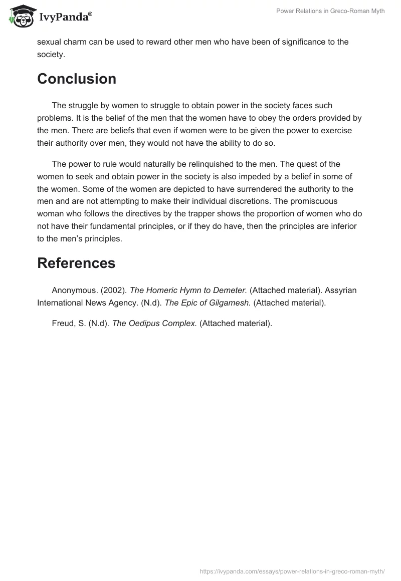 Power Relations in Greco-Roman Myth. Page 4