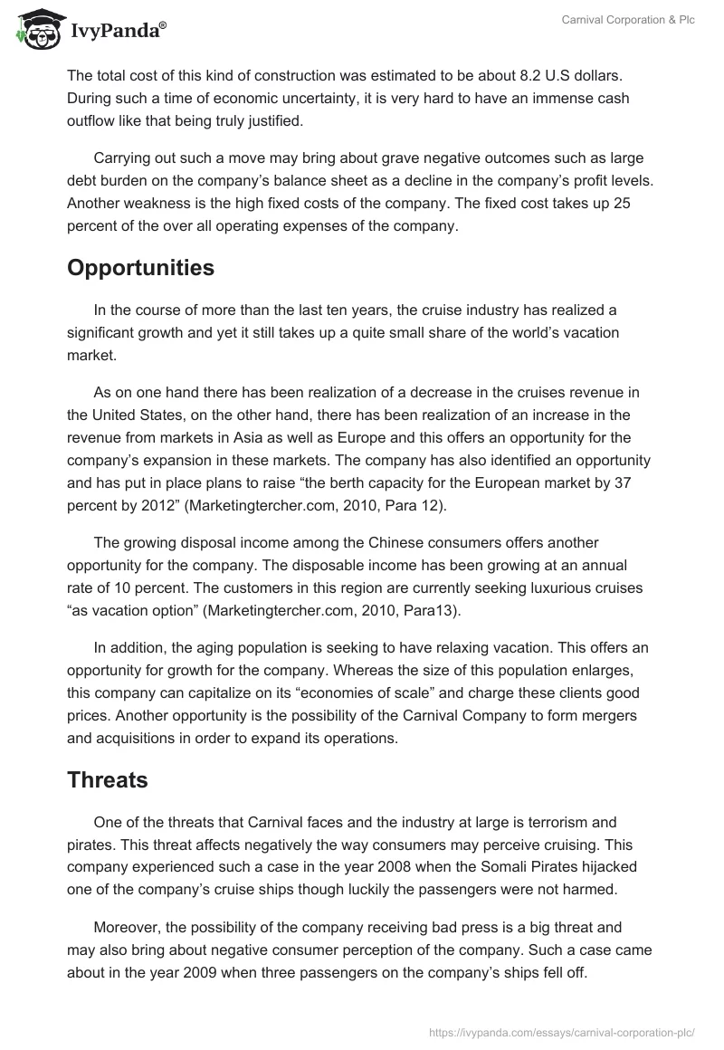 Carnival Corporation & Plc. Page 3