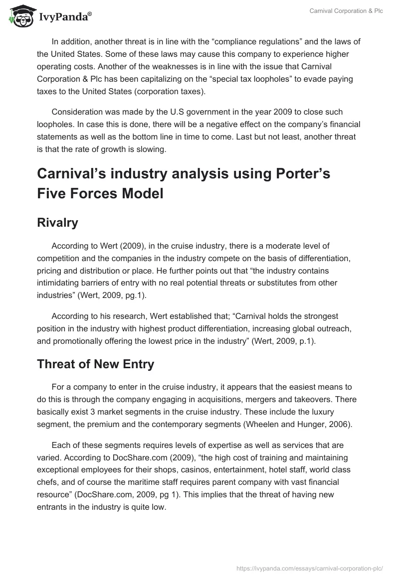 Carnival Corporation & Plc. Page 4