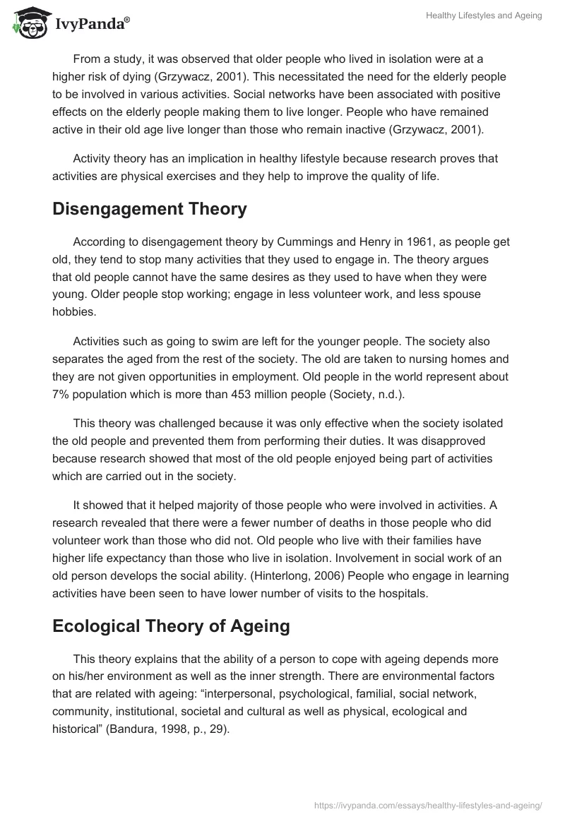 Healthy Lifestyles and Ageing. Page 3