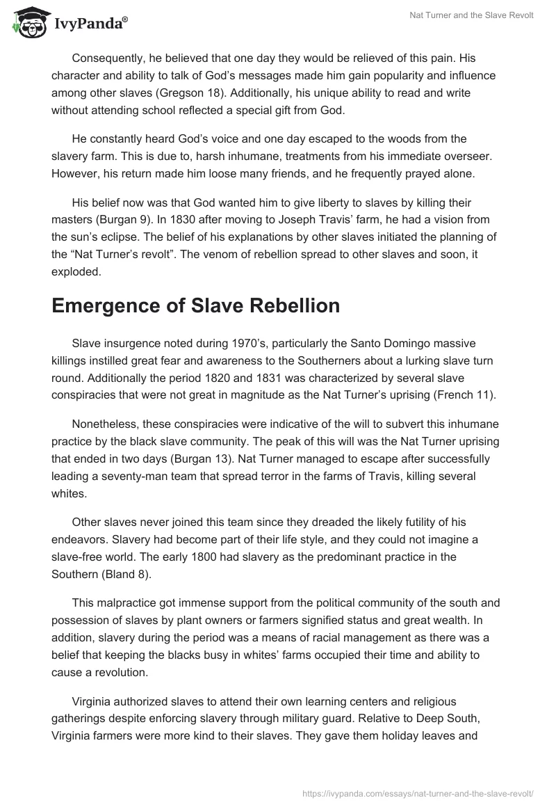 Nat Turner and the Slave Revolt. Page 2