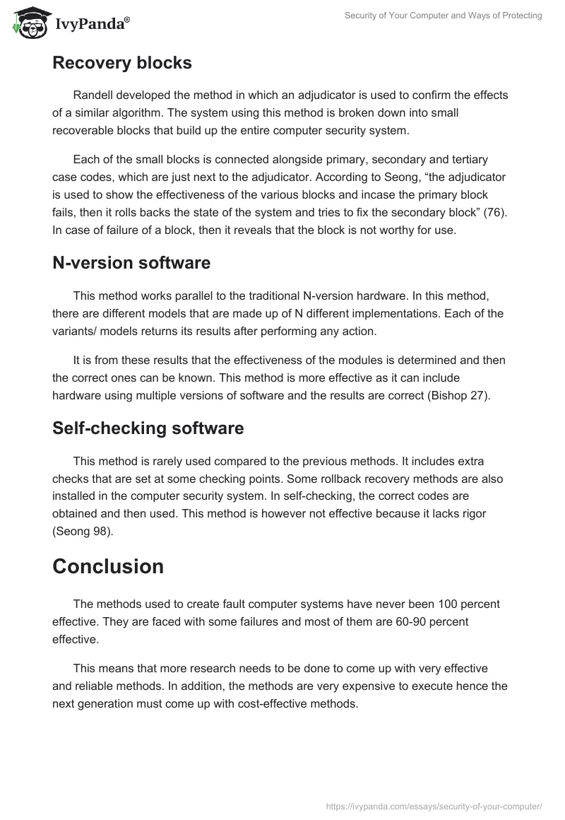 Security of Your Computer and Ways of Protecting. Page 2