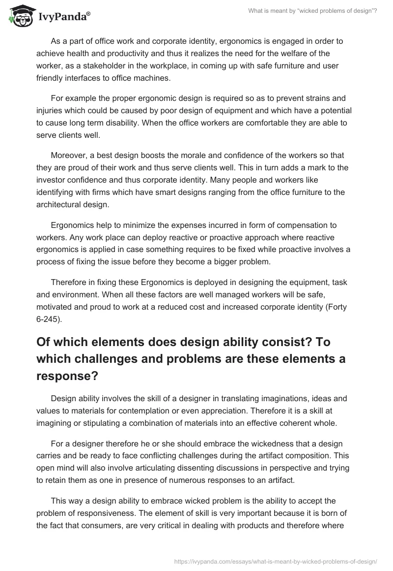 What Is Meant by “Wicked Problems of Design”?. Page 4