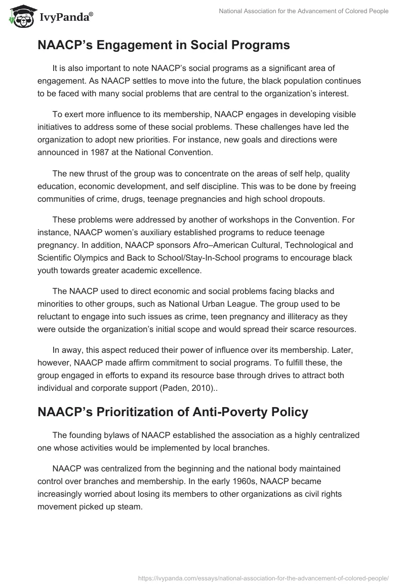 National Association for the Advancement of Colored People. Page 4