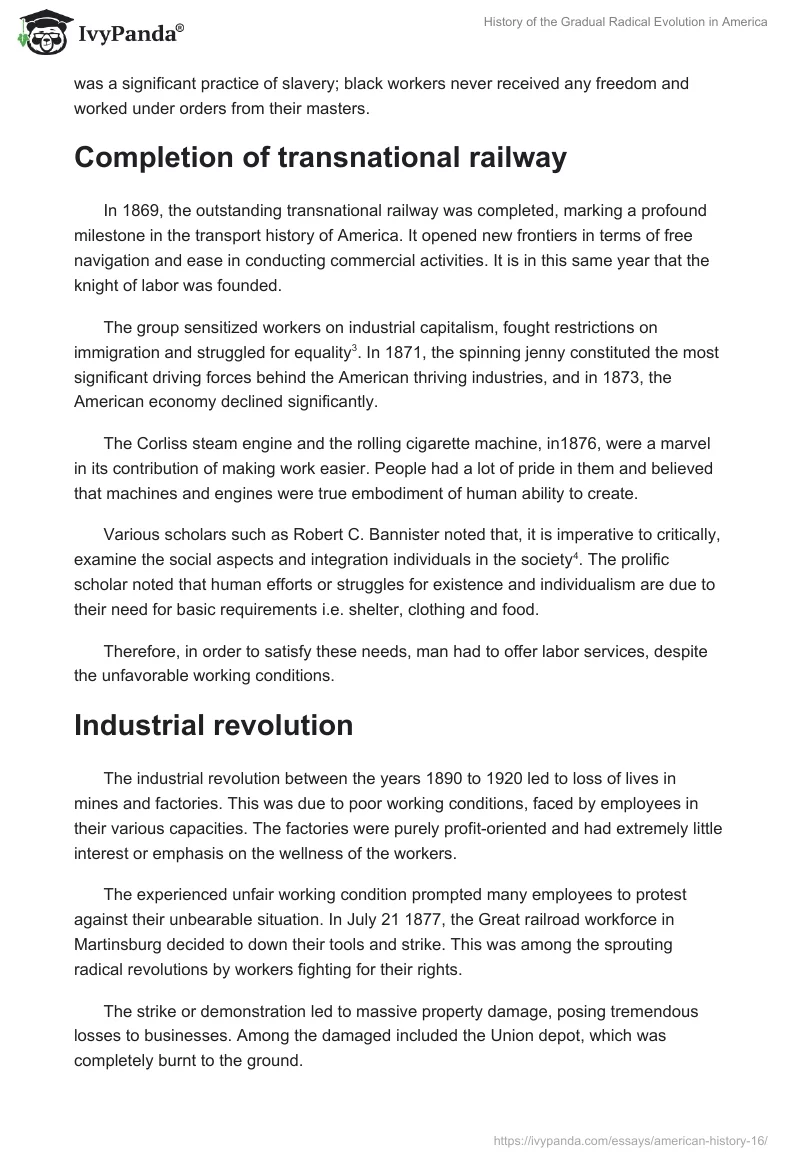 History of the Gradual Radical Evolution in America. Page 2