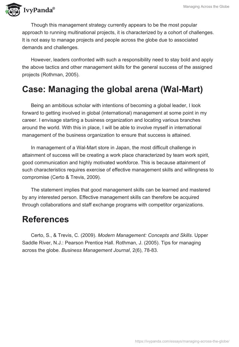 Managing Across the Globe. Page 2