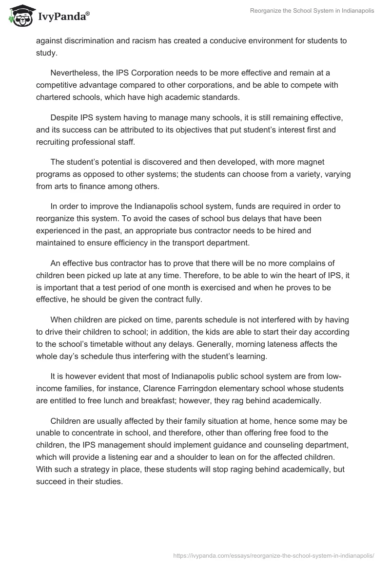 Reorganize the School System in Indianapolis. Page 2