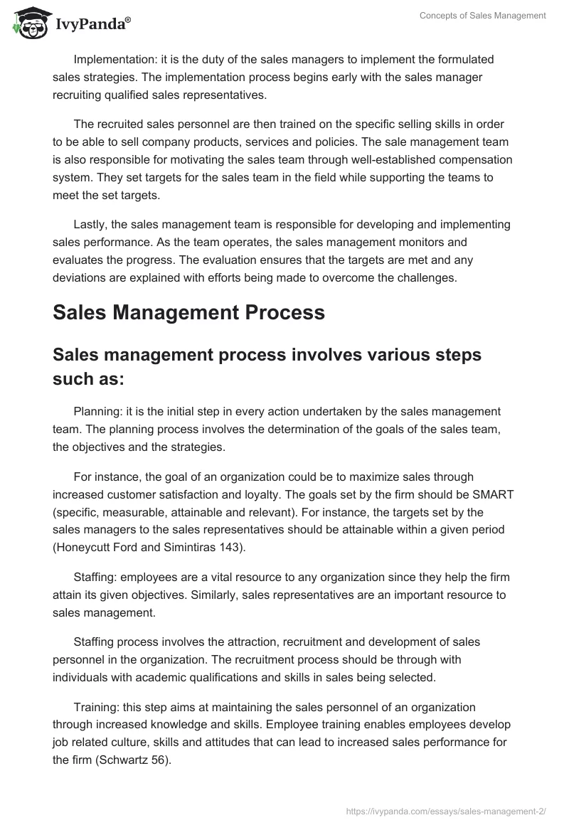 Concepts of Sales Management. Page 5