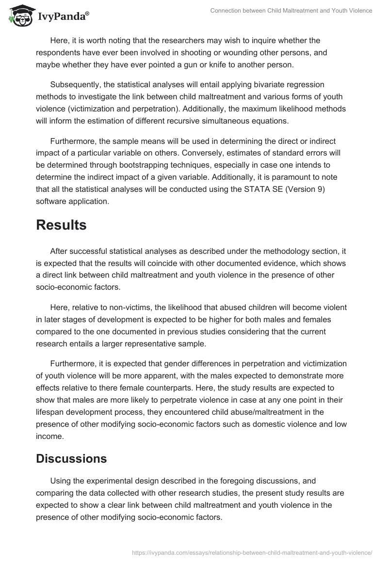 Connection Between Child Maltreatment and Youth Violence. Page 5