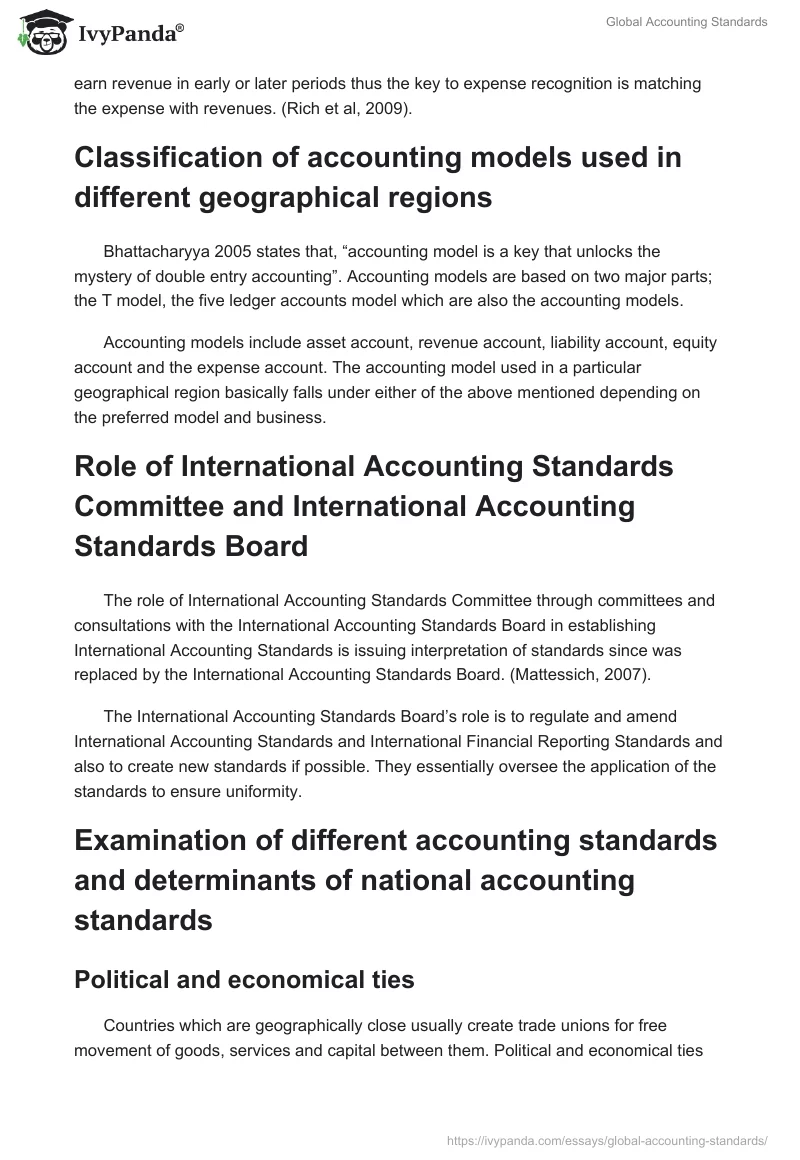 Global Accounting Standards. Page 3