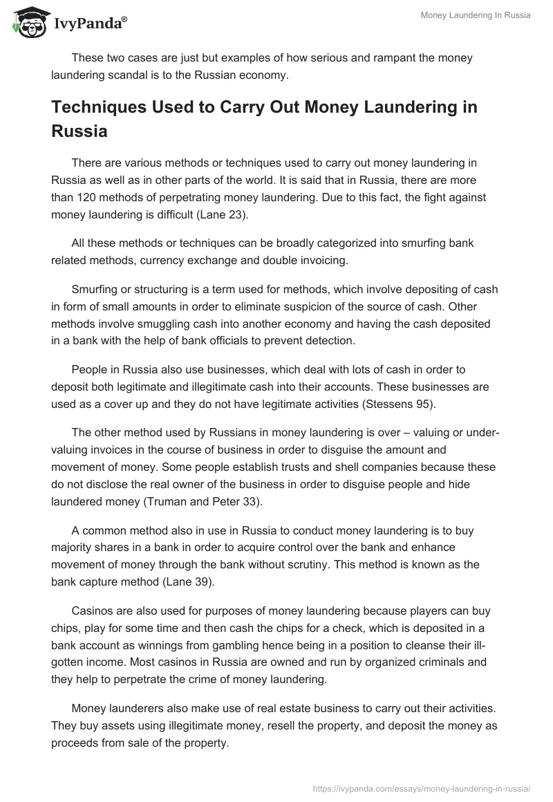 Money Laundering In Russia. Page 3