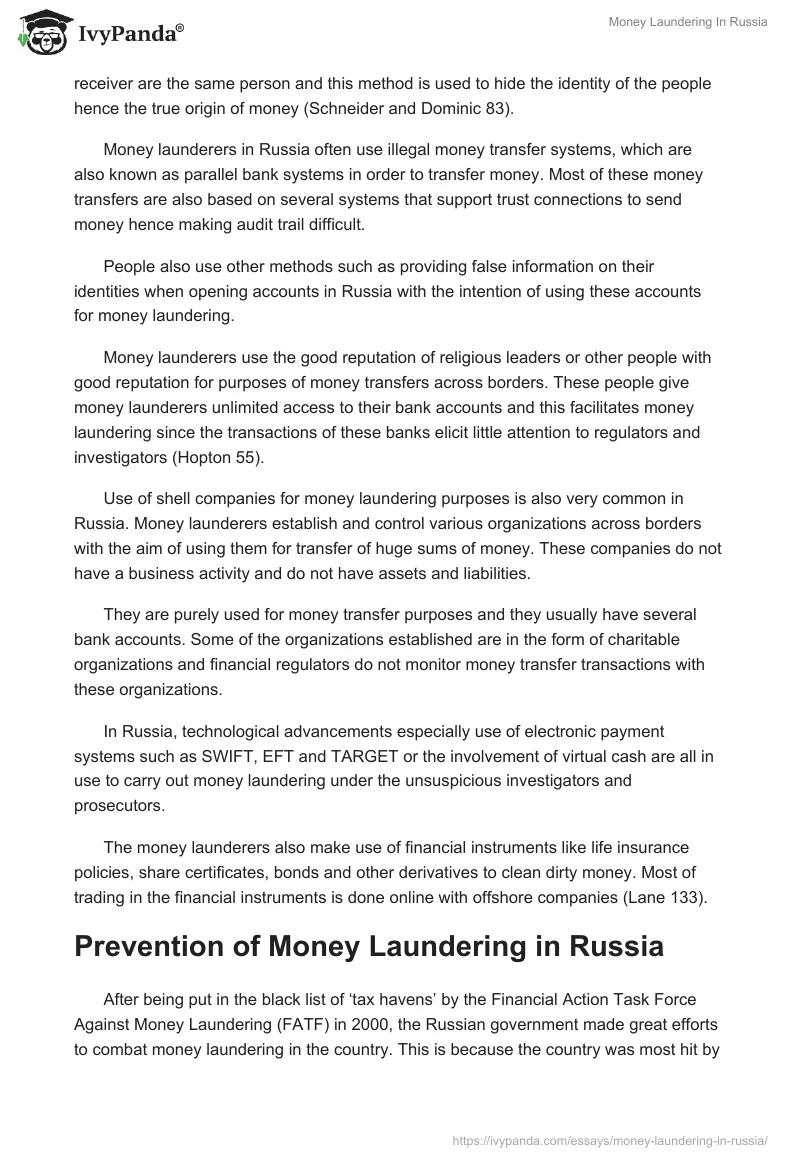 Money Laundering In Russia. Page 5