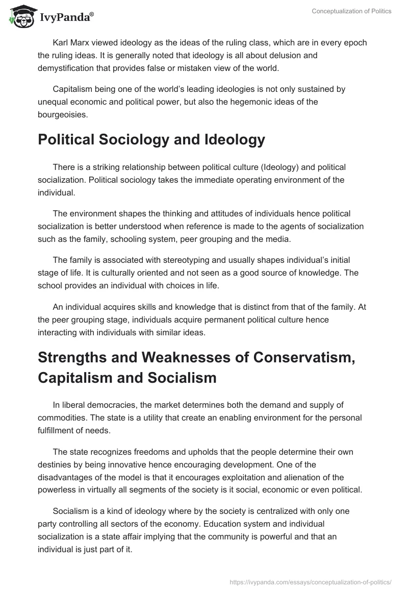 Conceptualization of Politics. Page 3
