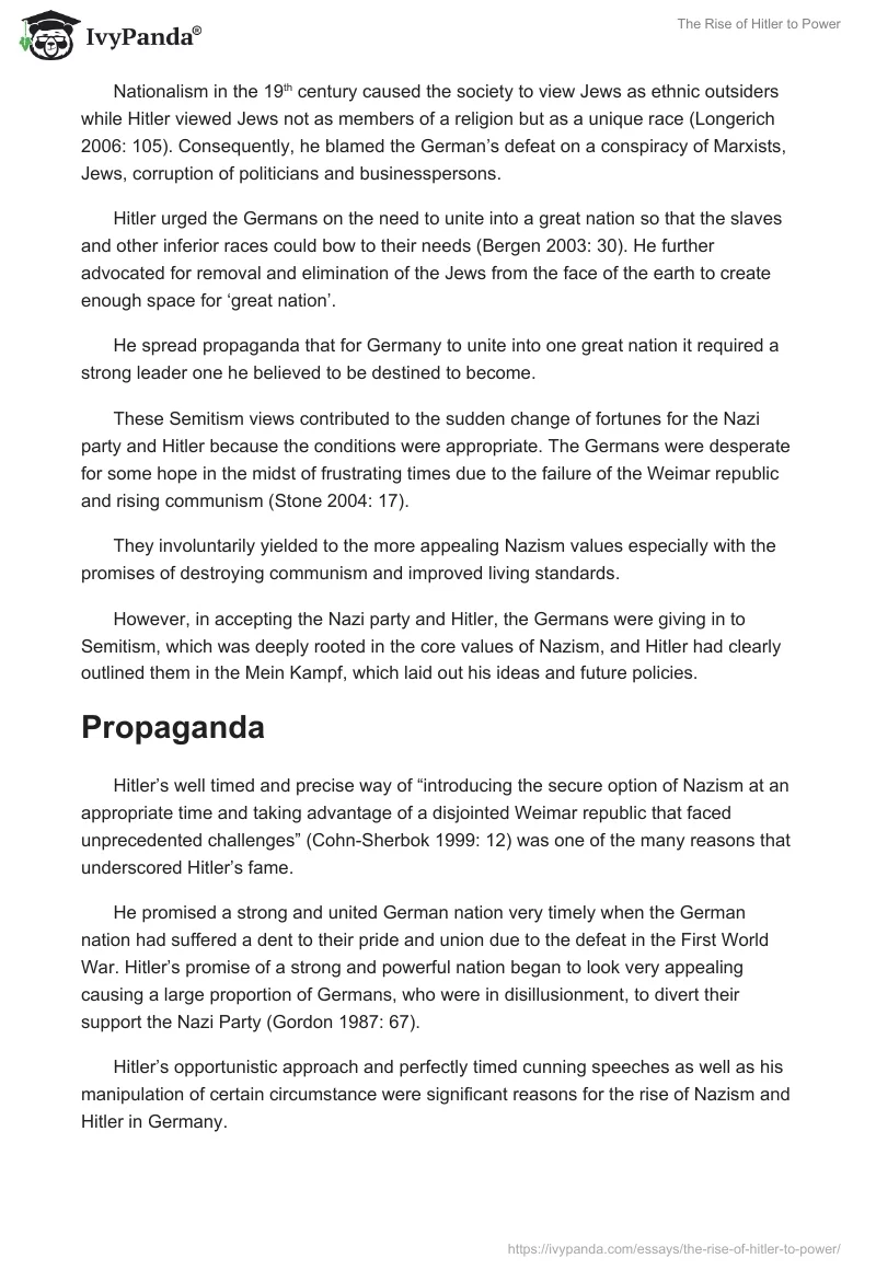 The Rise of Hitler to Power. Page 4