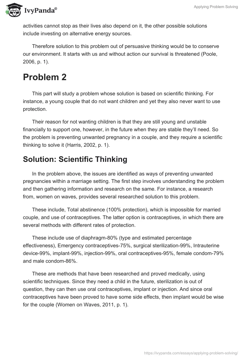 Applying Problem Solving. Page 3