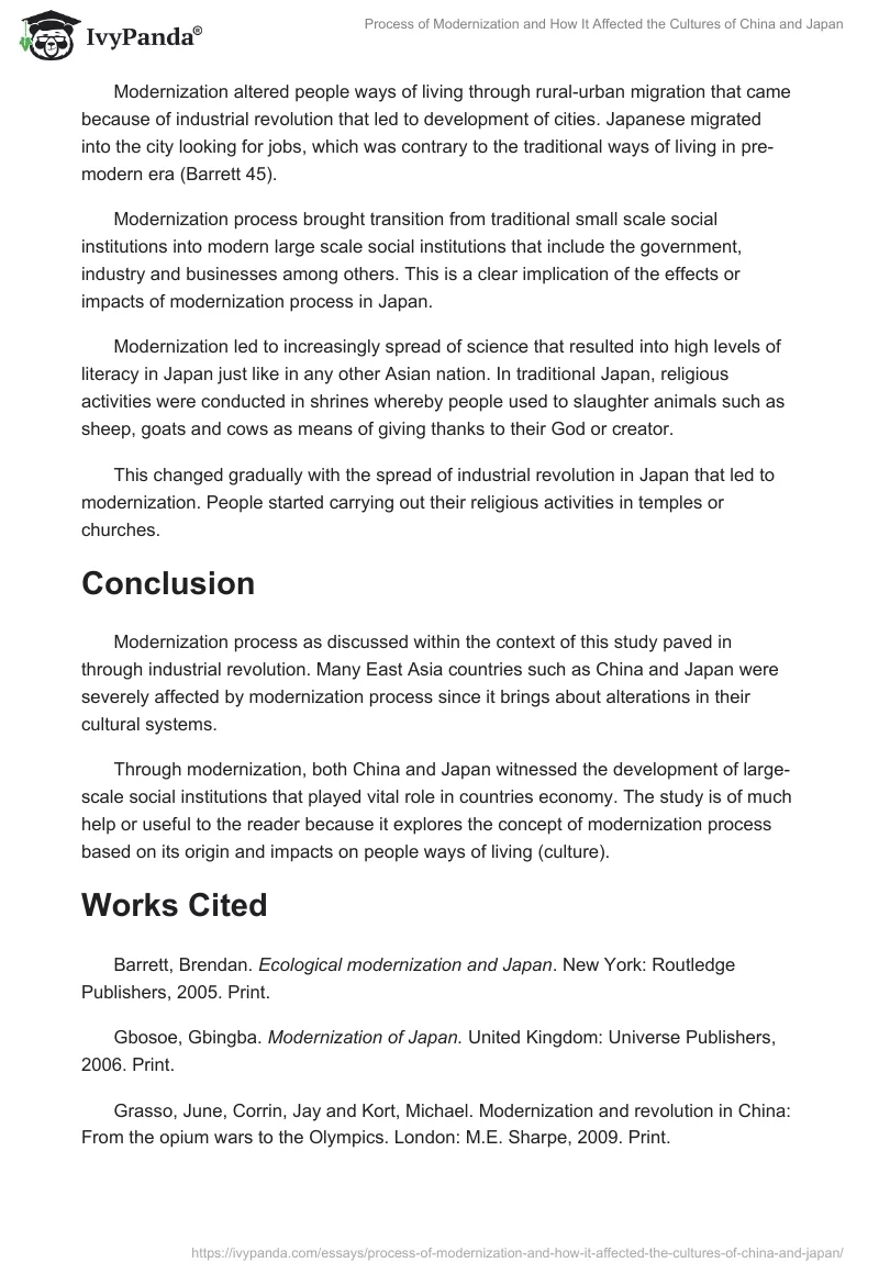 Process of Modernization and How It Affected the Cultures of China and Japan. Page 4