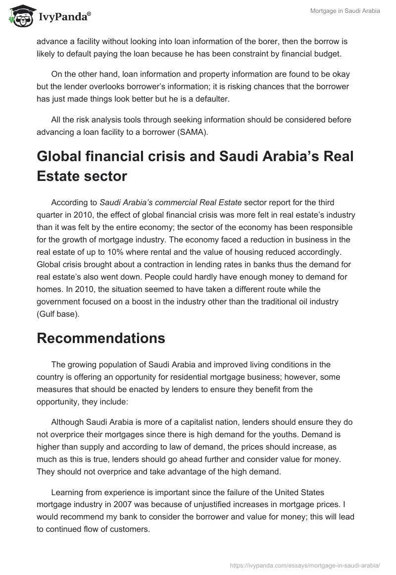 Mortgage in Saudi Arabia. Page 4