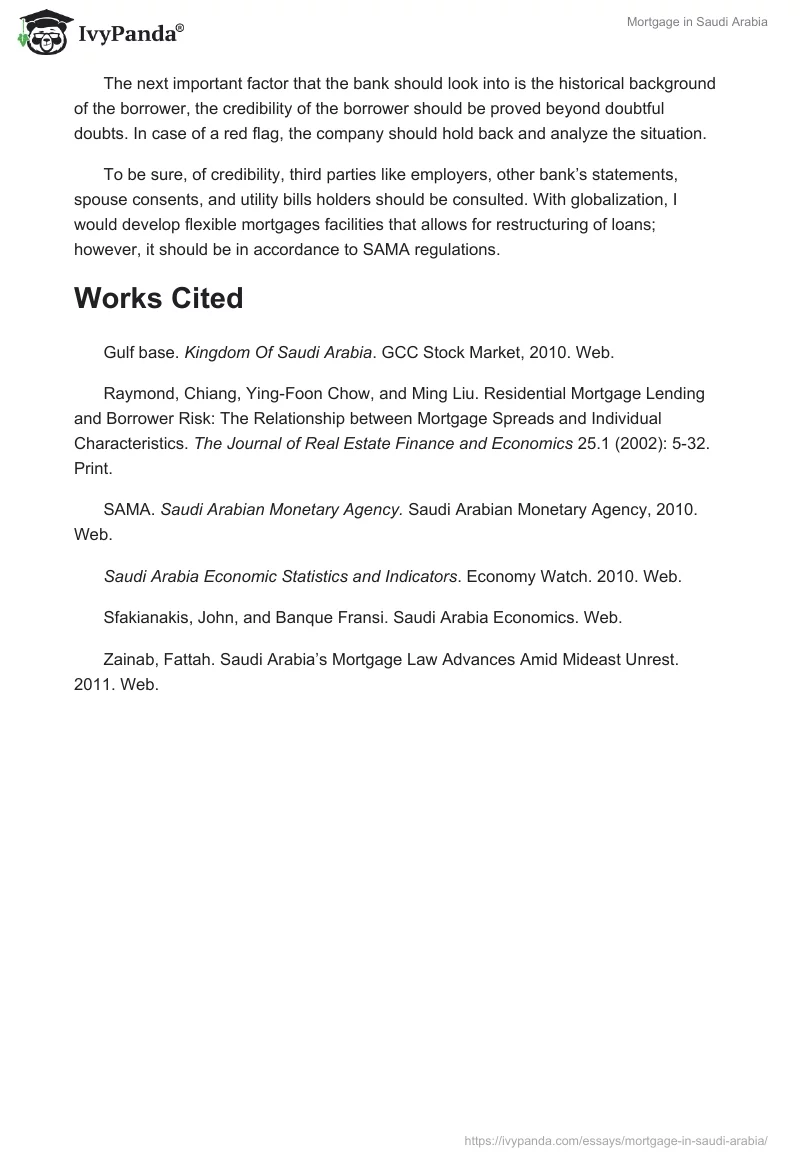 Mortgage in Saudi Arabia. Page 5