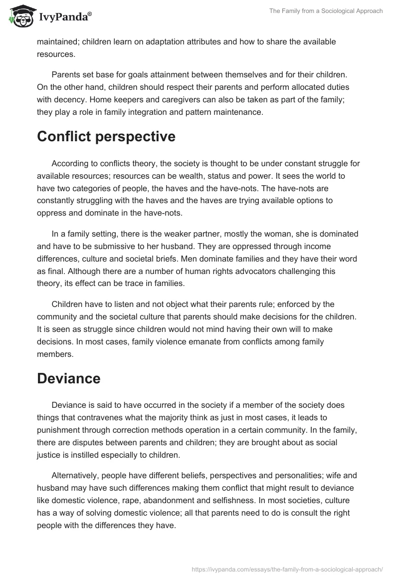 The Family from a Sociological Approach. Page 2