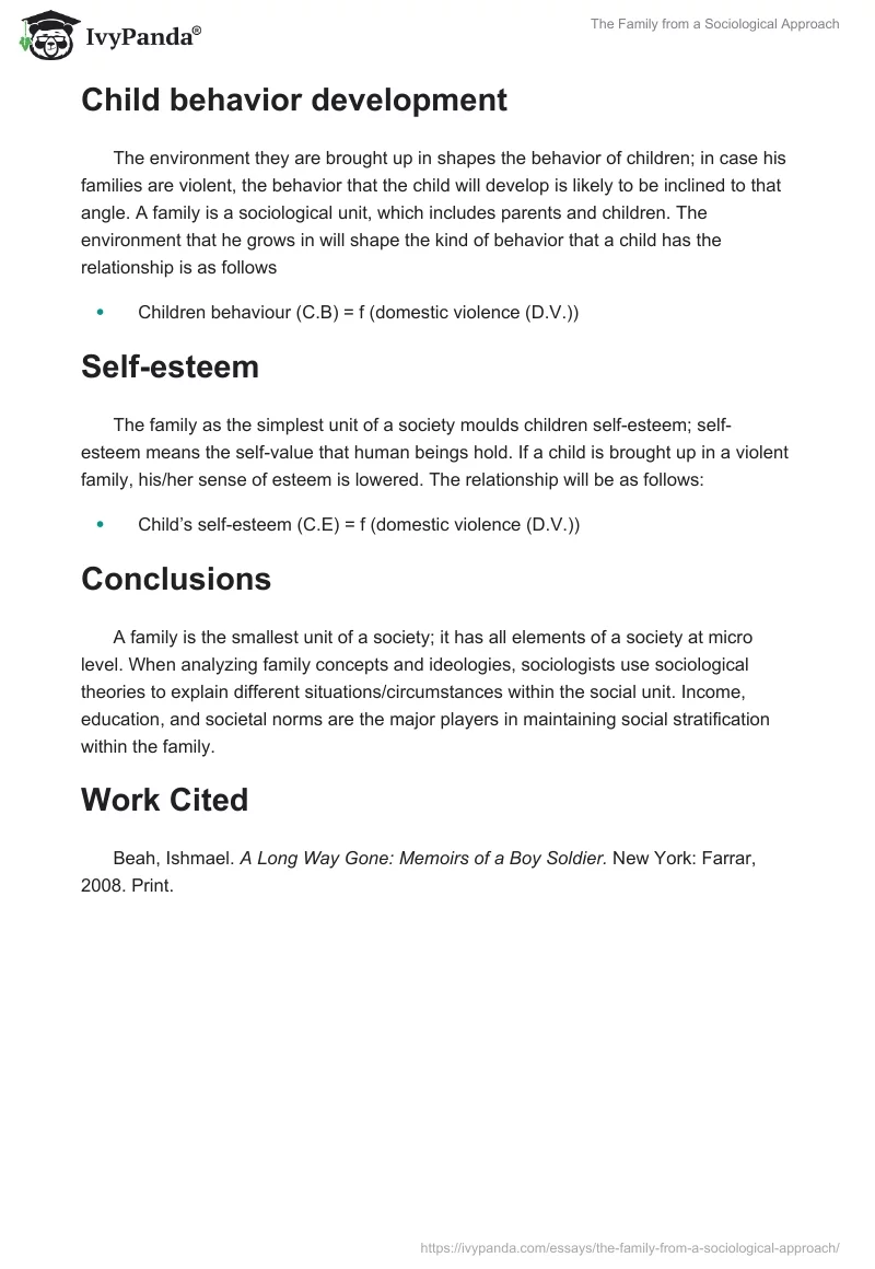 The Family from a Sociological Approach. Page 4