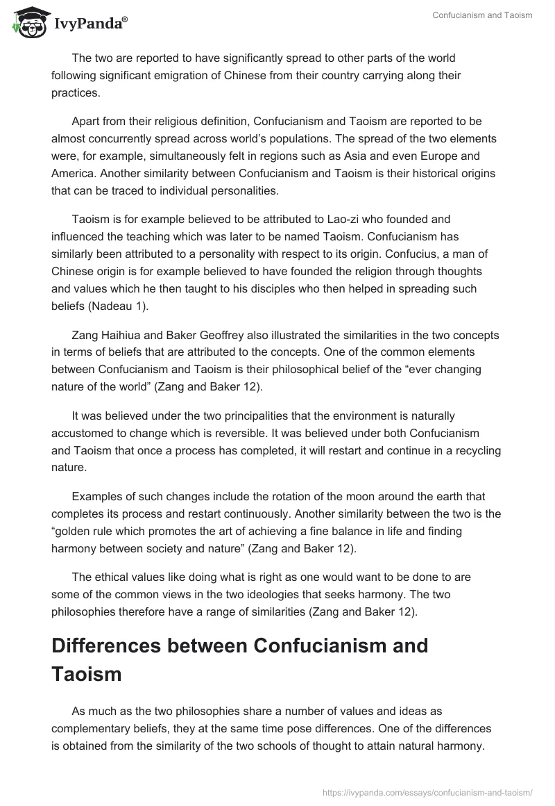 Confucianism and Taoism. Page 2