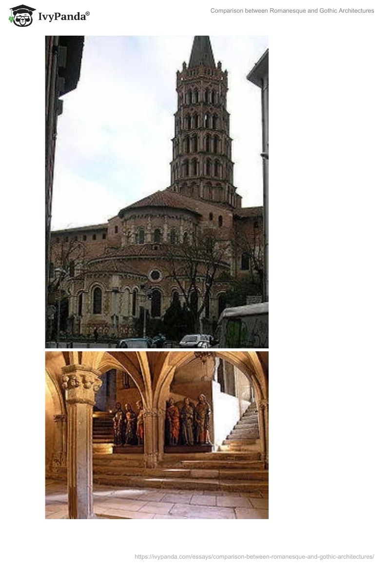 Comparison between Romanesque and Gothic Architectures. Page 2