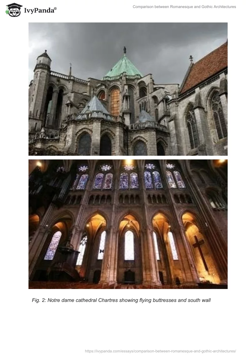 Comparison between Romanesque and Gothic Architectures. Page 5