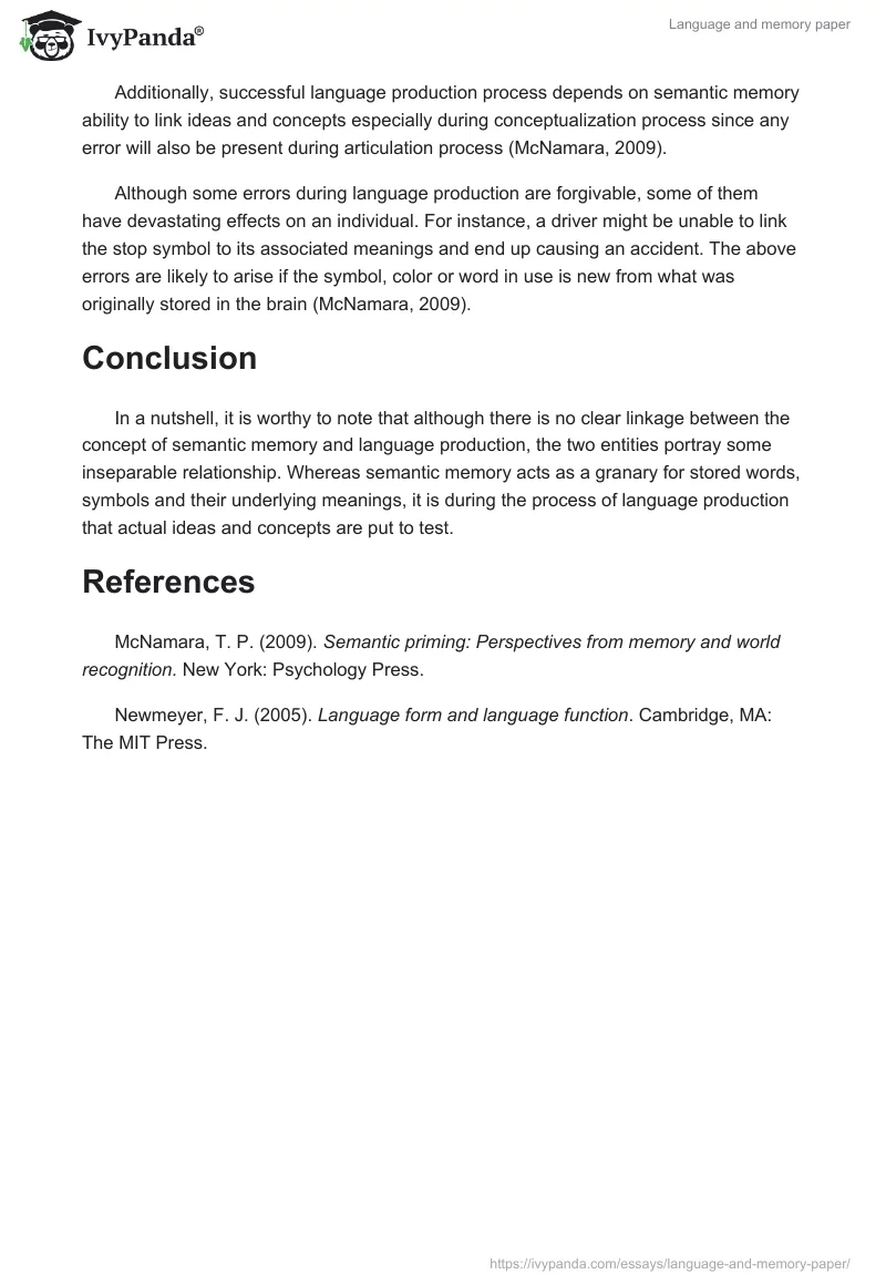 Language and Memory Paper. Page 4